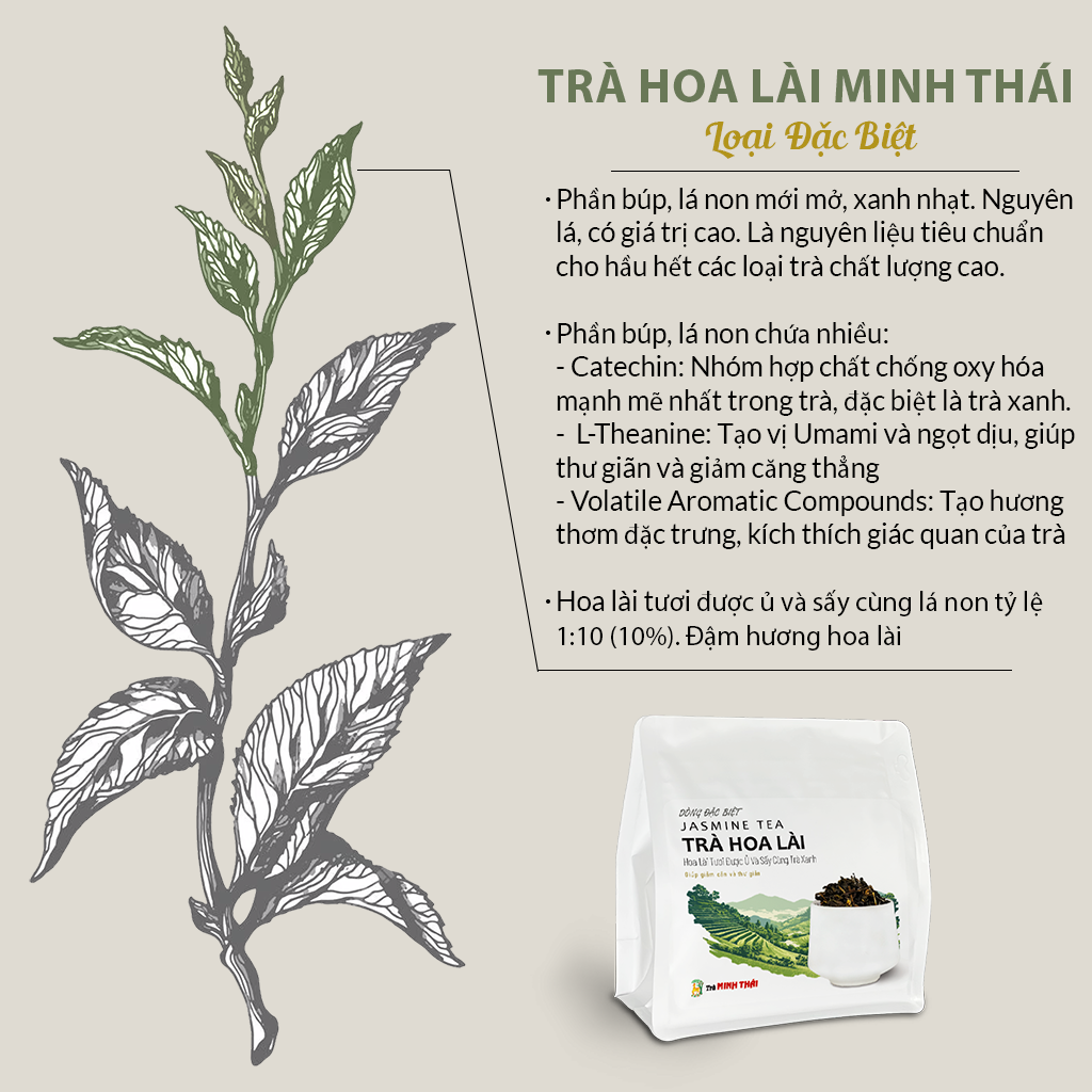 Trà Hoa Lài Đặc Biệt - Túi Zip 120g - Ảnh 2