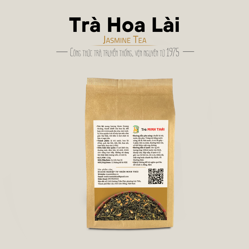 Trà Lài Minh Thái, Bảo Lộc - Túi 150g - Dòng Phổ Thông - Ảnh 3