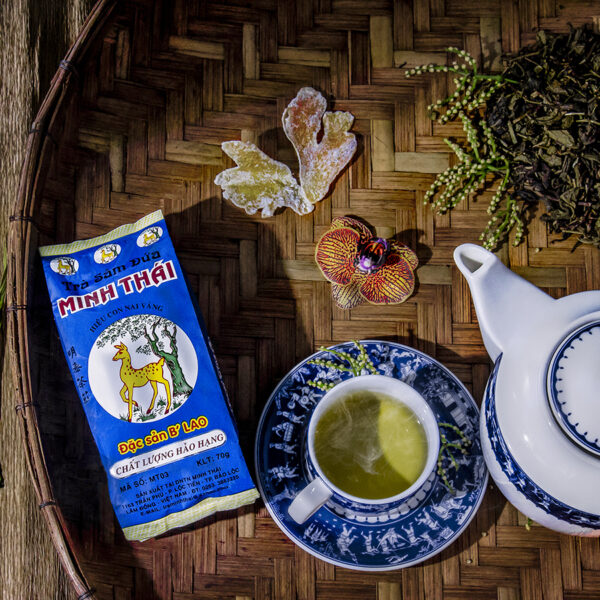 12 Gói Trà Sâm Dứa Minh Thái, B'Lao - 70g/gói - Loại Truyền Thống