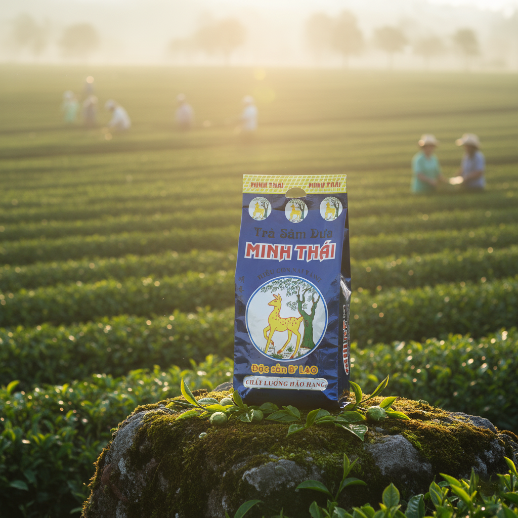 Trà Sâm Dứa pha trà đường, trà đá miền Tây - gói 350g - Trà Minh Thái - Ảnh 2