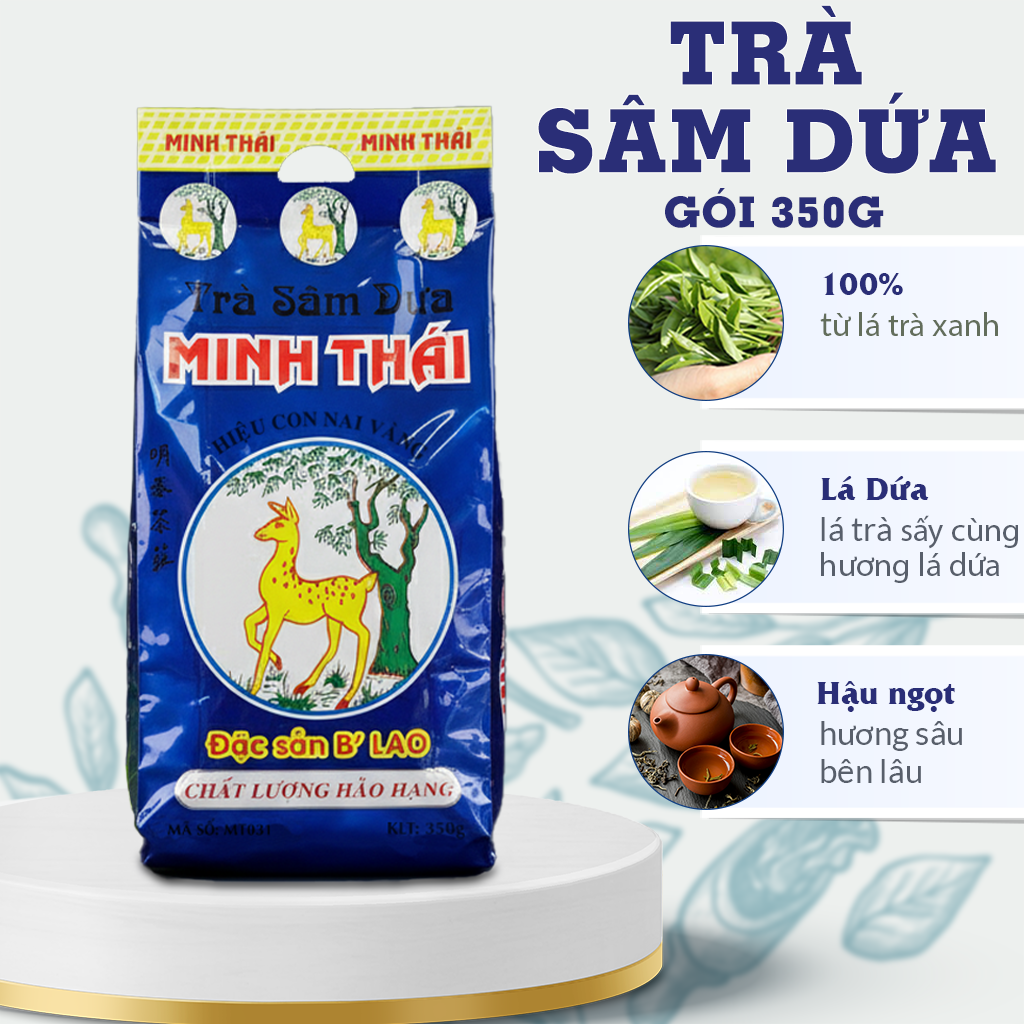 Trà Sâm Dứa pha trà đường, trà đá miền Tây - gói 350g - Trà Minh Thái